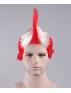 Red / White Mohawk Wig